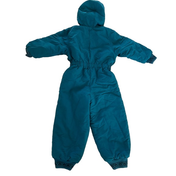 Vintage 90’s Lands’ End One Piece Snow Suit Hood Kid’s S (4T/4) Insulated - Picture 6 of 12